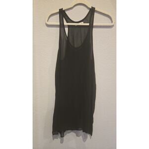 Isabel Marant Étoile Women's Sheer Black Tank Top Size 38 Casual